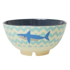 rice 動物園中型碗, 1個, 鯊魚