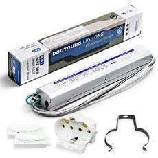 DOOYOUNG FPL 36W 單燈用安定器螢光燈電子式單PL燈座組, 1套