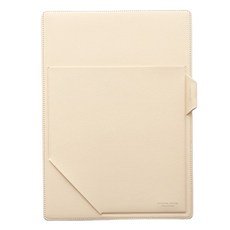 퍼니메이드 가죽 노트패드 홀더 A4, 바닐라 크림, 1개