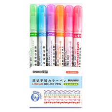 SINMIO Market Gamsung特別馬克筆 螢光筆 新型, 混色, 1個