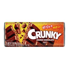 롯데웰푸드 판 크런키 초콜릿, 34g, 1개