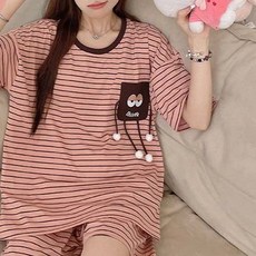 피어니스트 여성용 냉감 패드 올인원 잠옷 상하의 세트