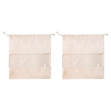 Market Pio 居家收納透明麂皮防塵袋 Type 1, 1入, 2個