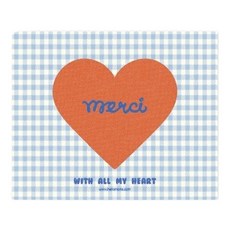 愛心格紋卡片, 混色, 20個