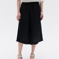 앤클라인 여성용 린넨 밴딩 큐롯 팬츠