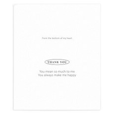 簡約感謝質感卡片, 混色, 20個