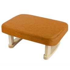 HANEE 布藝軟墊腳凳, 橘色