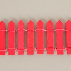 플라워트리 미니 울타리 중 90 x 5.5cm, 레드