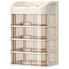 예홈 화장품 정리함 5단, 골드베이지, 1개