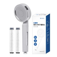 DAELIM BATH D.Clean多功能濾芯Plus蓮蓬頭+多功能濾芯Plus 2入組, 灰色(蓮蓬頭), 1組