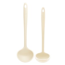 sillymann Harmony 廚具2件組, Plus 湯勺 + 湯勺, 1套, 奶油米色