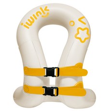 i wink 兒童浮力背心救生衣型浮力輔助衣 35kg, 白+星