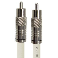 soltop 韓國製 RCA TV 同軸電纜 白色, SOLTOP-626, 1個