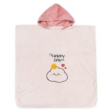 HANEE 幼兒用雲朵沙灘巾 M, 粉紅色, 1個