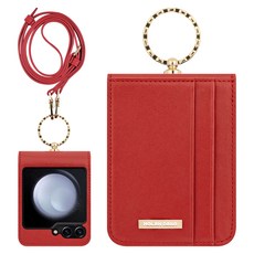 모란카노 카프스킨 카드포켓 링 휴대폰 케이스