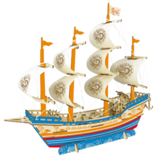 써뉴즈 시니어 스마트 브레인 선박 3D 입체퍼즐, 106피스, 7호, 1개