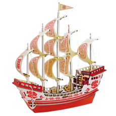 Sunnews 樂齡益智健腦 船舶 3D 立體拼圖 6號, 88件, 1個