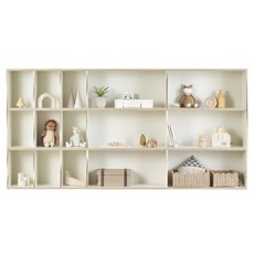 리바트 꼼므 2400 아동 책장 방문설치, 웜 화이트, 3단