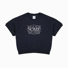 에어플레인 메이크노이즈 크롭 반팔 맨투맨