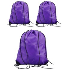 엘쏘 스포츠 다용도 신발 가방, 퍼플, 3개