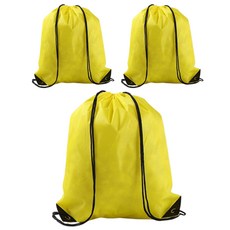 엘쏘 스포츠 다용도 신발 가방, 옐로우, 3개