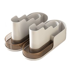 코히모 다용도 책상정리 소품 수납함 4W227 2p, 화이트