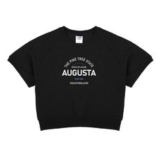 에어플레인 오거스타1820 크롭 반팔 맨투맨