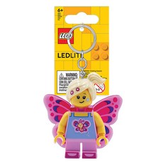 LEGO 經典蝴蝶女孩鑰匙圈 KE171H, 混合顏色