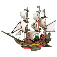 써뉴즈 브레인 스마트 함선 3D 입체퍼즐, 80피스, 7호, 1개