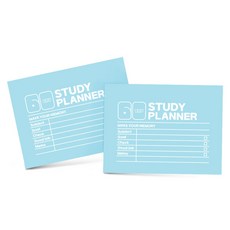 KKOMKKOMI 6쾌한 60天學習計畫本, 混合顏色, 2個
