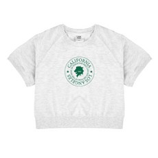 에어플레인 캘리포니아1767 크롭 반팔 맨투맨