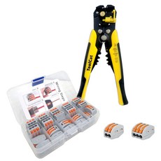 槓桿式電線連接器 20入 + 簡易剝線鉗套組, 1套