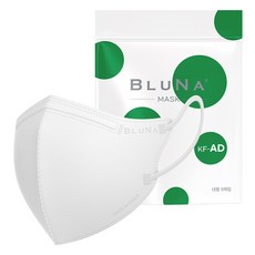 블루나 투디 비말 마스크 중형 KF-AD, 5매입, 5개, 화이트