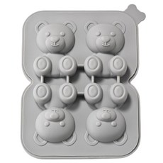 uh homedeco 矽膠小熊製冰盒, 灰色