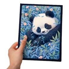 Allode 可愛熊貓回憶插入式相簿 橫式版 18.7 x 26 cm 200p, 50張, 02 B款熊貓