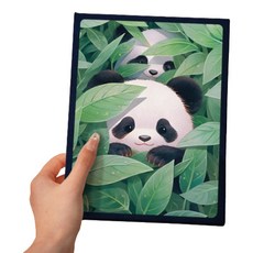 Allode 可愛熊貓回憶插入式相簿 直式版本 16.2 x 20.6 cm 100p, 50張, 04 D款熊貓