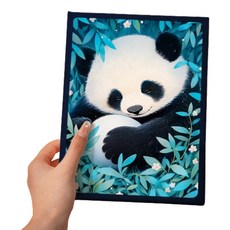 Allode 可愛熊貓回憶插入式相簿 橫式版 21.5 x 29.5 cm 200p, 50張, 01 A款熊貓