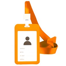 Maket Gamseong 掛頸式卡片保護套, 20個, 橘色