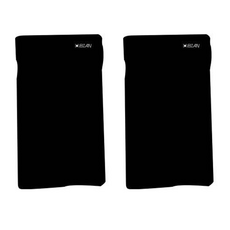 防紫外線耳掛涼感口罩 2件組, 黑色+黑色, 1組