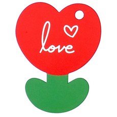 Maket Gamseong 小巧可愛祝福留言卡, 愛心 Love, 100個