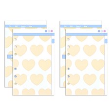 루카랩 아카이브 6공 리필속지 빈티지 컴퓨터 세트 서치바, 2세트