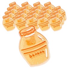 Maket Gamseong 卡通飲料筆記固定夾 香蕉, 20個, 1入