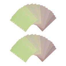 lucalab Archive 6孔補充內頁彩色方格筆記本組 Moss, 2組