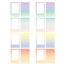 lucalab Archive 6孔補充內頁 拍立得漸層組, 2套