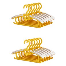 Janny Home 嬰幼兒防滑衣架, 10個, 黃色