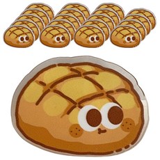 Maket Gamseong 咖啡廳系列 密封夾 蘋果麵包, 20個, 1入