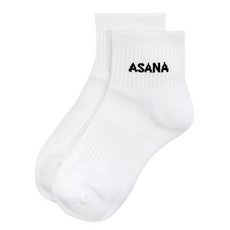 아사나 남성용 쿼터 파일 쿠션 삭스, 화이트, 1개