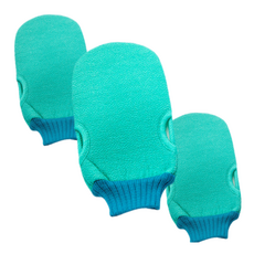 다정다감 잘밀리는 양손잡이 때타올, 그린, 3개입, 1개