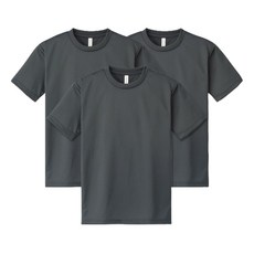 람블라 남성용 드라이 기능성 쿨론 헬스 운동 반팔 티셔츠 3장 세트