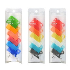 Maket Gamseong 彩色隨機整理夾 單色隨機, 6入, 3個